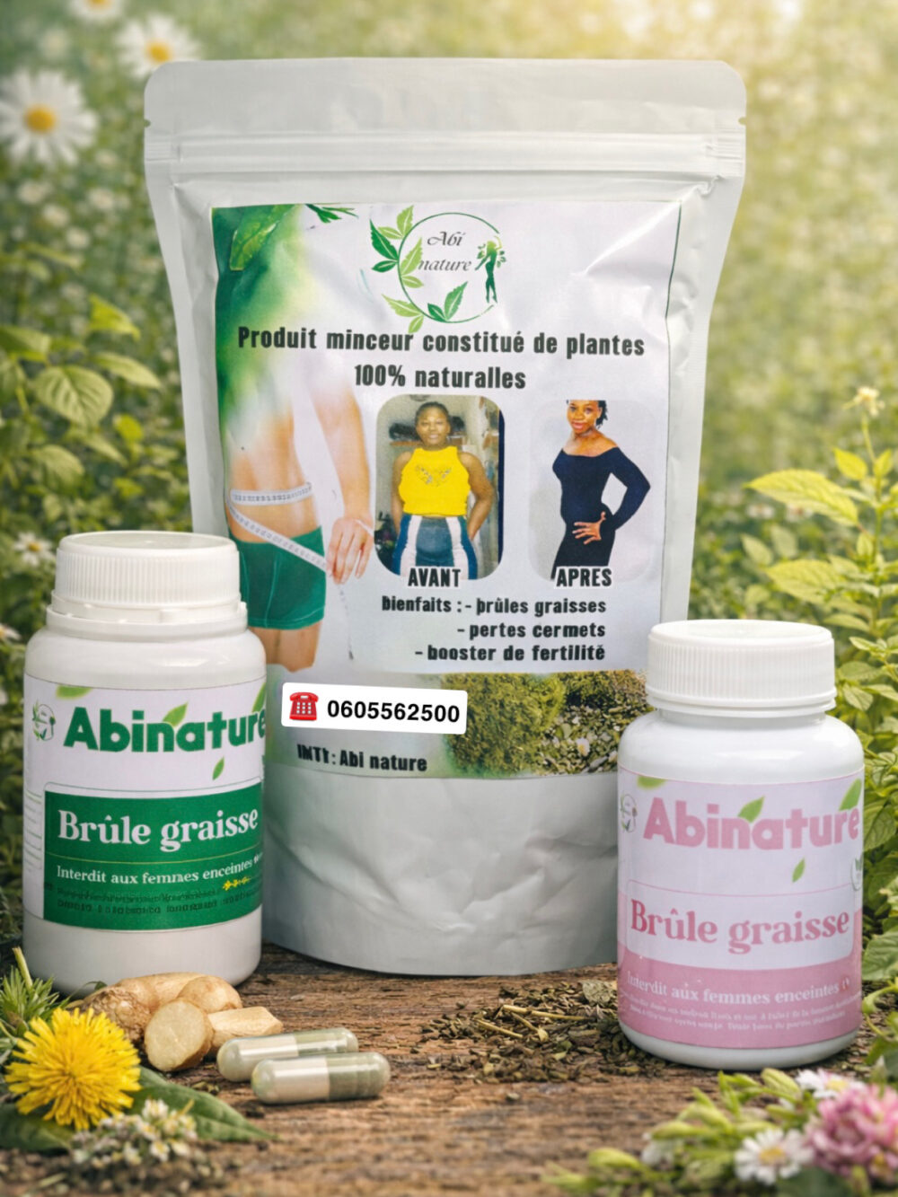 référence 1 gélule brûleur de graisse+ coup faim+ thé accéléré